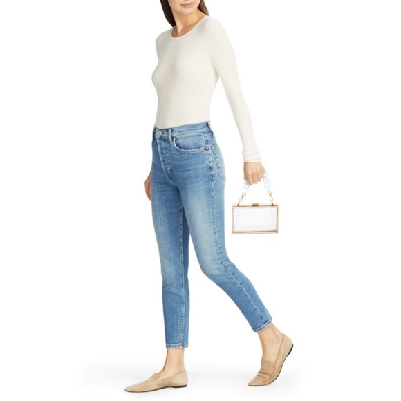 NWT Jill & Ally Transparent Acrylic Chain Clutch Purse Bag - Picture 2 of 10